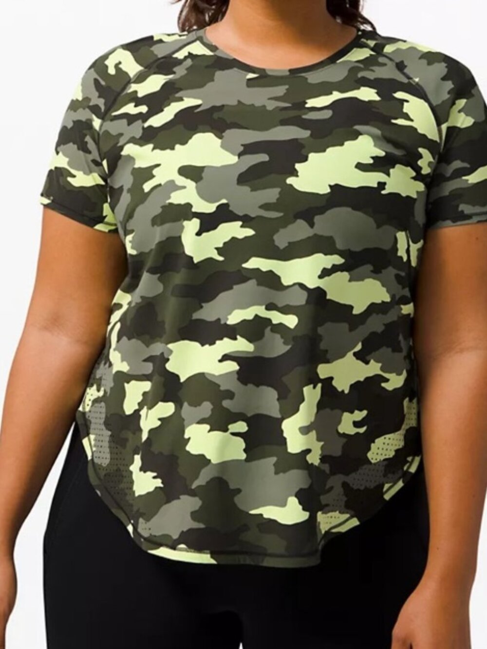 Lululemon UVP Run Short Sleeve Shirt Camouflage